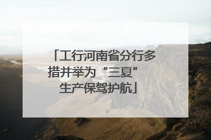 工行河南省分行多措并举为“三夏” 生产保驾护航