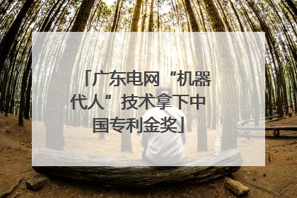 广东电网“机器代人”技术拿下中国专利金奖