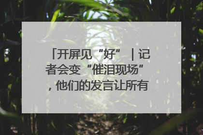 开屏见“好”｜记者会变“催泪现场”，他们的发言让所有人红了眼眶