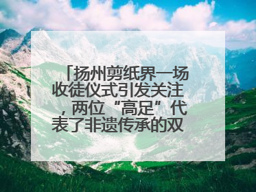 扬州剪纸界一场收徒仪式引发关注，两位“高足”代表了非遗传承的双轨力量