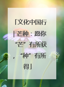 文化中国行｜芒种：愿你“芒”有所获，“种”有所得