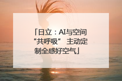 日立：AI与空间“共呼吸” 主动定制全感好空气