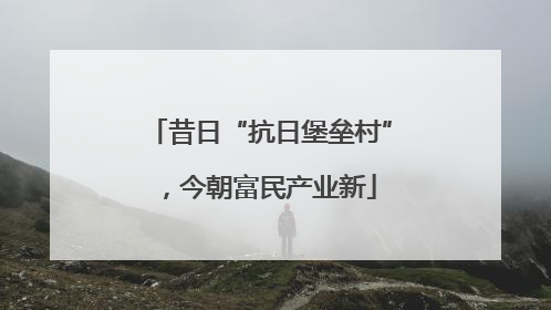 昔日“抗日堡垒村”，今朝富民产业新