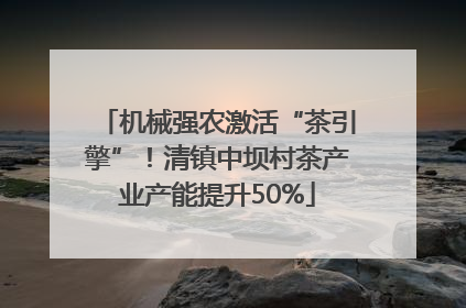 机械强农激活“茶引擎”！清镇中坝村茶产业产能提升50%