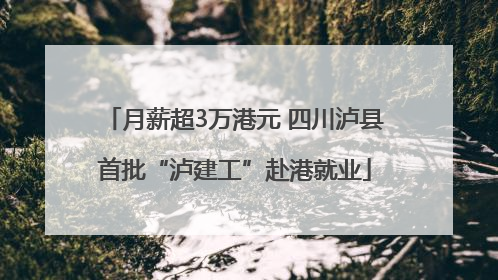 月薪超3万港元 四川泸县首批“泸建工”赴港就业