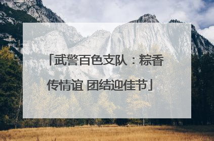 武警百色支队：粽香传情谊 团结迎佳节