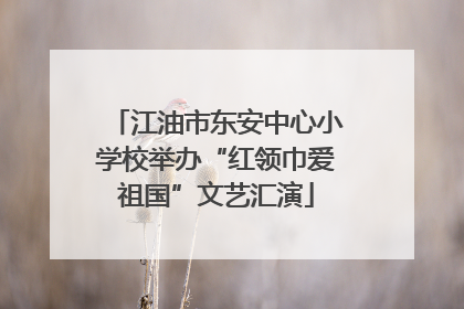 江油市东安中心小学校举办“红领巾爱祖国”文艺汇演