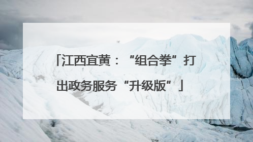 江西宜黄：“组合拳”打出政务服务“升级版”