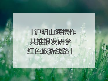 沪明山海携作 共推银发研学红色旅游线路