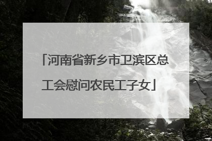 河南省新乡市卫滨区总工会慰问农民工子女