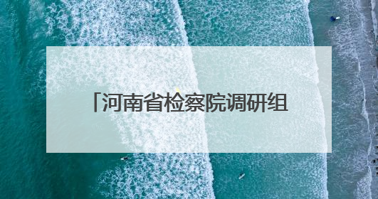 河南省检察院调研组到濮阳调研指导社区矫正和财产执行工作
