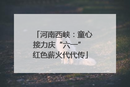 河南西峡：童心接力庆“六一” 红色薪火代代传