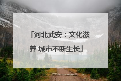 河北武安：文化滋养 城市不断生长