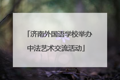济南外国语学校举办中法艺术交流活动