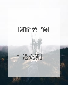 湘企勇“闯”港交所