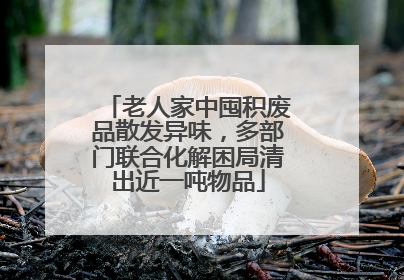 老人家中囤积废品散发异味，多部门联合化解困局清出近一吨物品