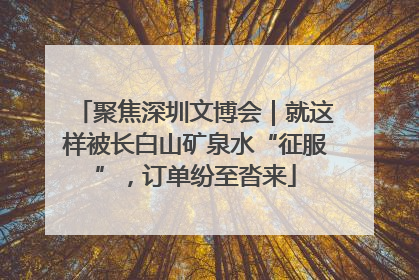 聚焦深圳文博会｜就这样被长白山矿泉水“征服”，订单纷至沓来