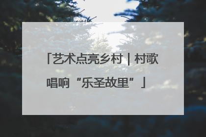 艺术点亮乡村｜村歌唱响“乐圣故里”