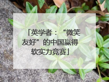 英学者：“微笑友好”的中国赢得软实力竞赛