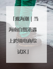 观海潮｜当海南自贸港遇上跨境电商综试区