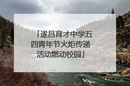 遂昌育才中学五四青年节火炬传递活动燃动校园