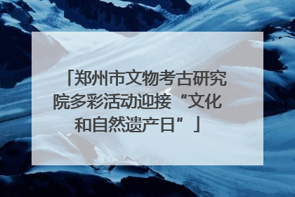 郑州市文物考古研究院多彩活动迎接“文化和自然遗产日”