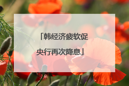 韩经济疲软促央行再次降息