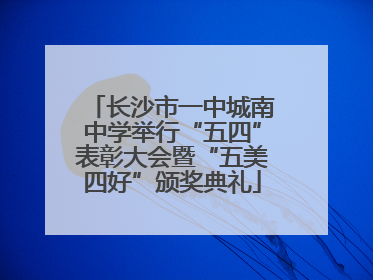 长沙市一中城南中学举行“五四”表彰大会暨“五美四好”颁奖典礼