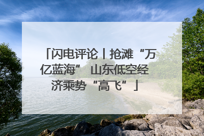 闪电评论丨抢滩“万亿蓝海” 山东低空经济乘势“高飞”