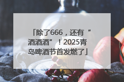 除了666，还有“酒酒酒”！2025青岛啤酒节首发燃了