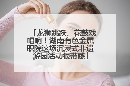 龙狮跳跃、花鼓戏唱响！湖南有色金属职院这场沉浸式非遗游园活动很带感