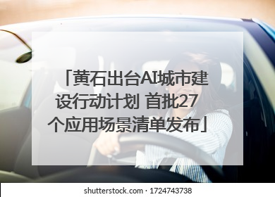 黄石出台AI城市建设行动计划 首批27个应用场景清单发布