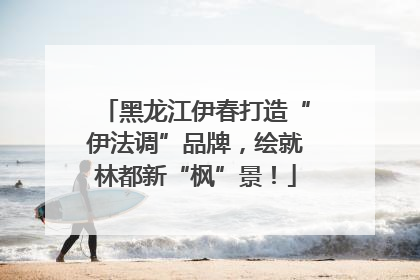 黑龙江伊春打造“伊法调”品牌，绘就林都新“枫”景！