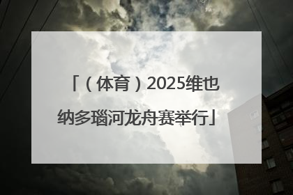 （体育）2025维也纳多瑙河龙舟赛举行