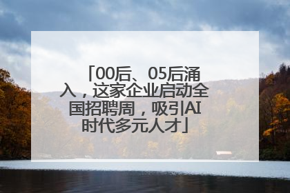 00后、05后涌入，这家企业启动全国招聘周，吸引AI时代多元人才