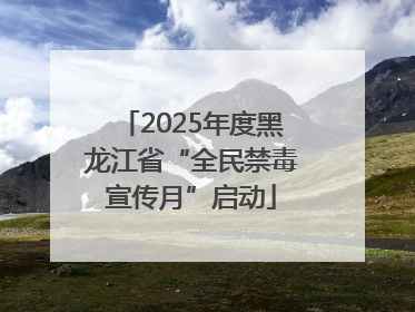 2025年度黑龙江省“全民禁毒宣传月”启动
