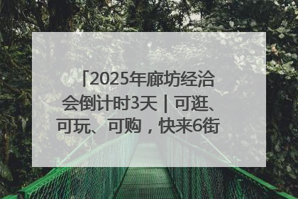 2025年廊坊经洽会倒计时3天｜可逛、可玩、可购，快来6街16巷逛市集