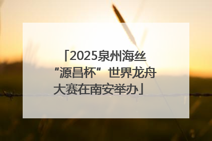 2025泉州海丝“源昌杯”世界龙舟大赛在南安举办