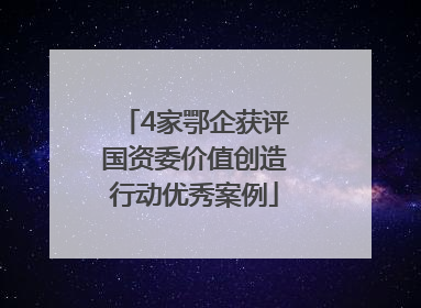 4家鄂企获评国资委价值创造行动优秀案例