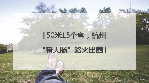 50米15个弯，杭州“猪大肠”路火出圈