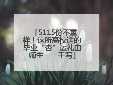 5115份不重样！这所高校送的毕业“杏”运礼由师生一一手写