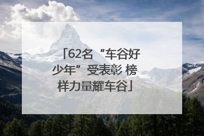 62名“车谷好少年”受表彰 榜样力量耀车谷