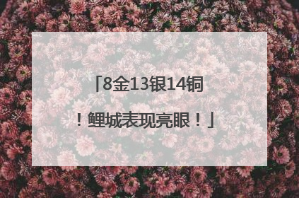 8金13银14铜！鲤城表现亮眼！
