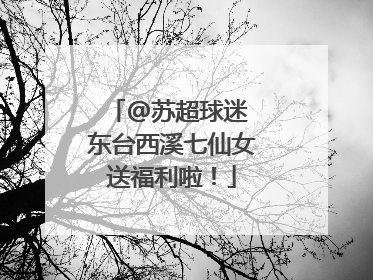 @苏超球迷 东台西溪七仙女送福利啦！